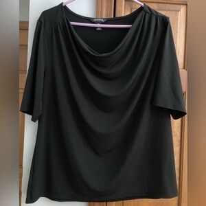 George Black Short Sleeve Top XL